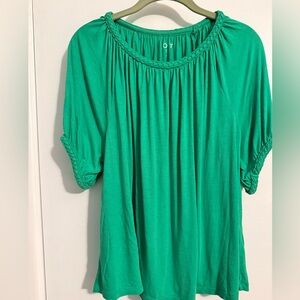 LOFT Vibrant Green Blouse